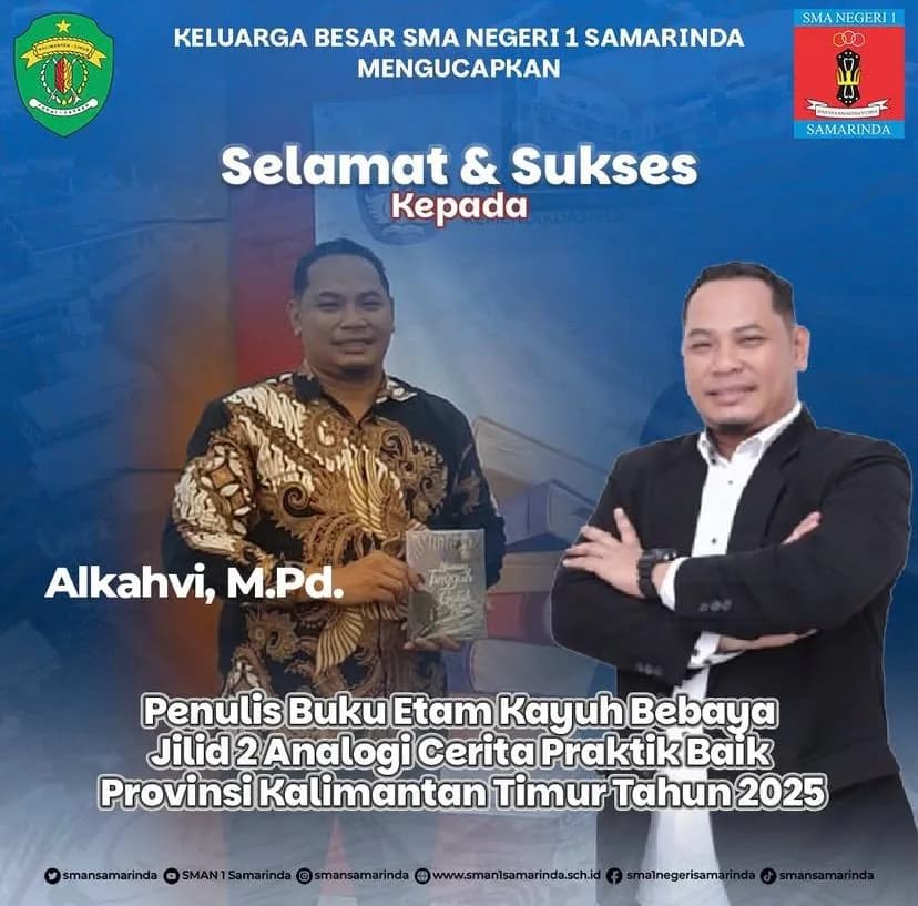 Guru Bahasa Inggris SMA Negeri 1 Kota Samarinda Bapak Alkahvi, M.Pd Berhasil Meraih Penghargaan Karya Advertisement Game Tahun 2025